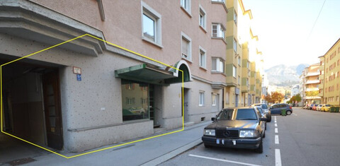 Geschäftslokal / Studio / Lager in bevorzugter Lage von Saggen