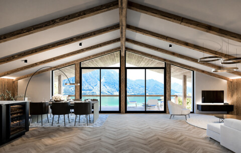 EXKLUSIV WOHNEN AM ACHENSEE – Lake View { BERGSEE CHALET } Top 2.3