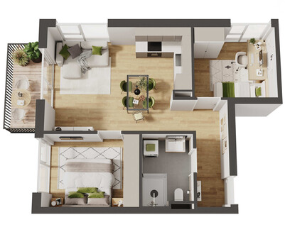 Hochwertige 3-Zimmer Neubau-Wohnung mit Balkon (W09)