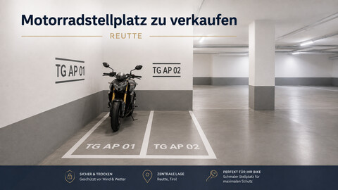 Motorrad-Stellplatz in Tiefgarage zu Verkaufen! APE01