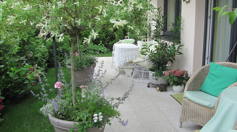 Helle 3-Zimmer-Wohnung mit Terrasse, Garten & Carport-Stellplatz inklusive