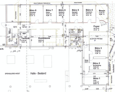 Büroabteile I Gewerbehallen I Flexible Teilflächen