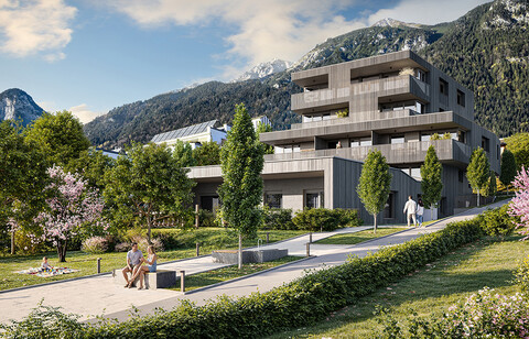 In Bau: Elegante 2-Zimmer Gartenwohnung mit Terrasse in ruhiger Premiumlage