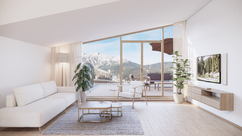 Premium-Wohnung im RED GATE mit Panorama & Privatlift