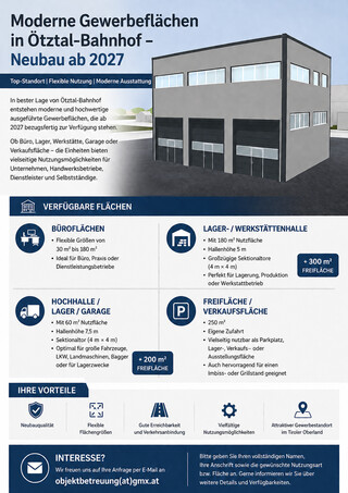 Lager - Halle - Büro -  Werkstatt - Freifläche - Parkplatz