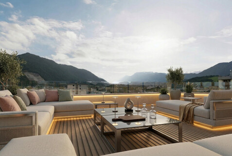 Skybar im Neubauprojekt der Sparkasse Kufstein in Wörgl – Exklusive Gastronomiefläche mit unvergleichbarem Ausblick zur Verpachtung
