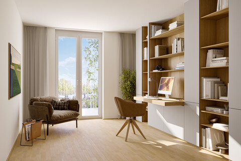 Stilvolle 4-Zimmer Wohnung und Büro mit viel Freifläche im Neubauprojekt (Top 2/47A)