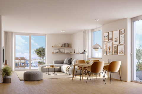Wunderschöne Wohnung & Büro mit großem Balkon im Erstbezug-Neubauprojekt (Top 2/45+A)