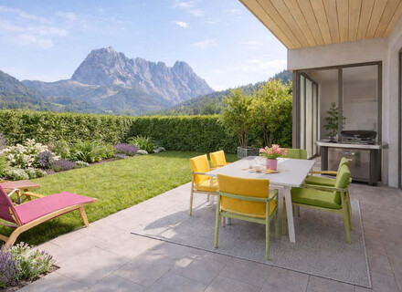 Gartenwohnung mit Kaiserblick – Terrasse &amp; Privatgarten | Baustart in Kürze