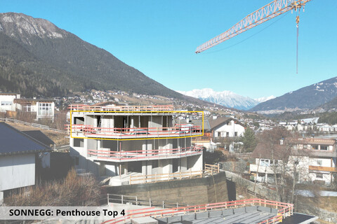 Penthouse mit Panorama-Blick ins Stubaital und herrlicher Dachterrasse