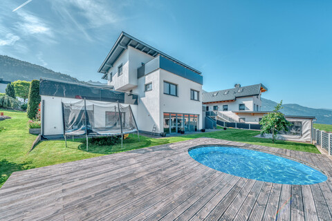 Rarität!! Exklusives Zweifamilienhaus in Bestlage von Mieming mit Panoramablick, Garten & Pool