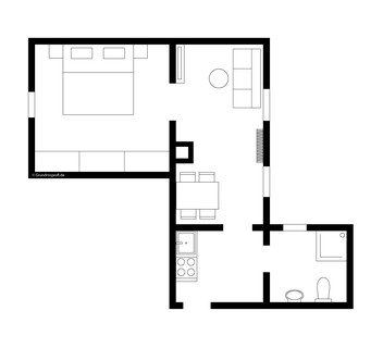 Hötting:  2-Zimmer-Wohnung