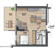 Neue 2 Zimmer Wohnung in Prutz mit Garagenplatz