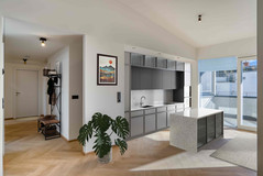 Neubau: traumhaftes Penthouse im idyllischen Saggen