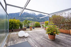 Exklusive Dach-Maisonette mit großer Südwestterrasse im Zentrum von Telfs