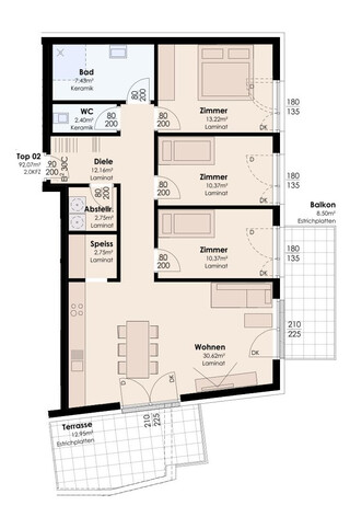 INNSBRUCK-LAND-wohnbaugeförderte 4-ZIMMERWOHNUNG - TOP02 