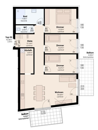 INNSBRUCK-LAND-wohnbaugeförderte 4-ZIMMERWOHNUNG - TOP05 