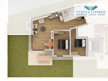 Großzügige 3-Zimmer-Neubauwohnung mit ca. 55 m² Privatgarten