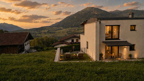 Ein Ort zum Ankommen – Apartment mit Sonnenterrasse und Garten in beeindruckendem Bergpanorama