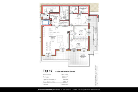 Luxuriöses Penthouse mit 141 m², großer Terrasse &amp; Blick zur Nordkette – nahe Innsbruck