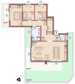 exklusive Penthousewohnung in Telfes