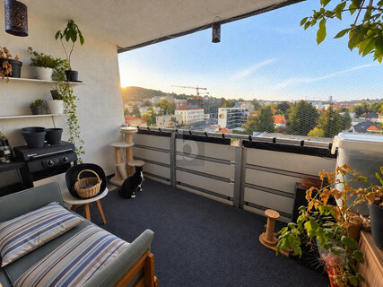 GEIDORF VON OBEN. SONNENBALKON & TRAUMAUSSICHT!