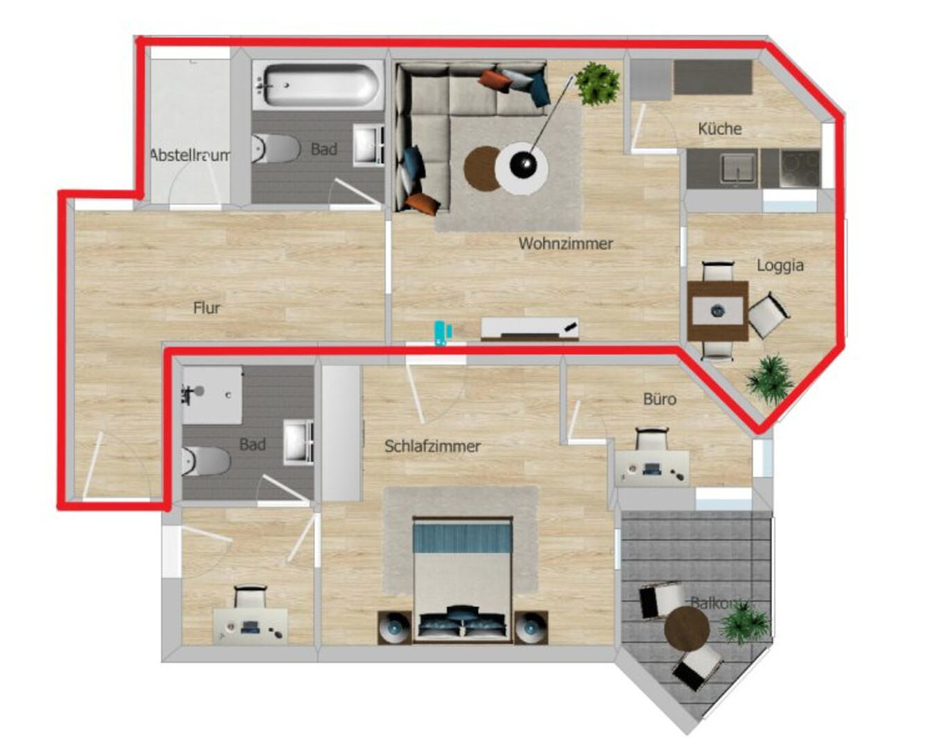 Gemütliche 1-Zimmer-Wohnung mit Loggia in Innsbruck