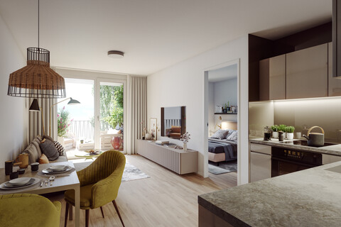 Kompakte 2-Zimmer-Wohnung mit großem Balkon – Neubau Erstbezug (Top 1/09)