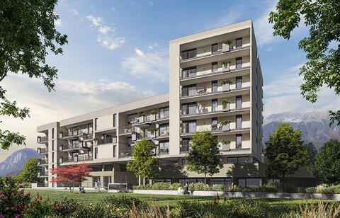 3,90 m Raumhöhe & 2 Balkone | 4 Zimmer in Pradl
