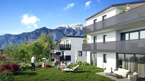 Helle 2-Zimmer Wohnung mit großem Balkon, Neubau Erstbezug