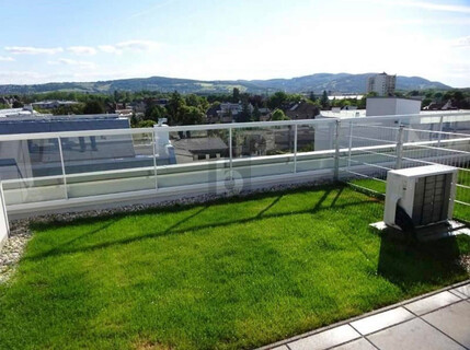 HELLER WOHNHIT INKLUSIVE GRÜNER DACHTERRASSE MIT PANORAMABLICK ÜBER KORNEUBURG