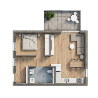 attraktive Anlagewohnung mit großzügigem Balkon