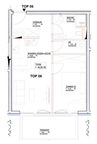 Schöne Zweizimmerwohnung (Wohnküche und 1 Schlafzimmer) in Innsbruck