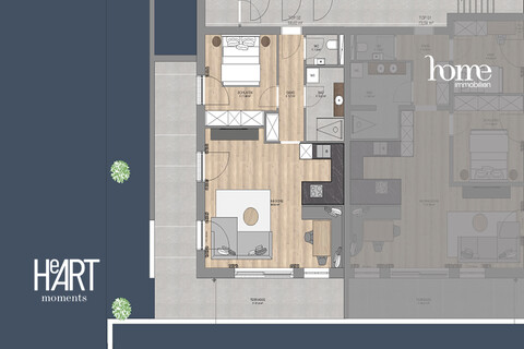 Exclusive Zweizimmer-Terrassenwohnung in Hart im Zillertal | HeARTmoments TOP 02 - PROVISIONSFREI DIREKT VOM BAUTRÄGER