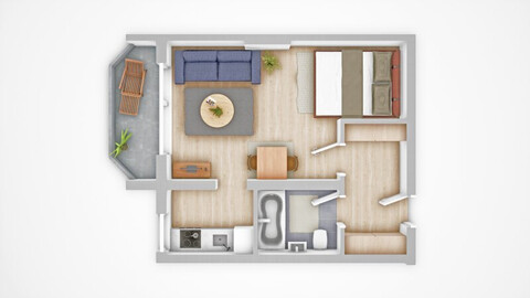 Hübsche Starterwohnung mit Balkon und überdachter Autoabstellplatz in perfekter Lage!