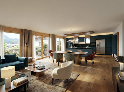 Letzte verfügbare 4-Zimmer Terrassenwohnung mit Panoramablick – Raum, Ruhe und Bergwelt