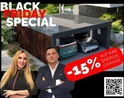 Energiegarage Deluxe Wood – Doppelgarage mit PV & Wallbox & Speicher