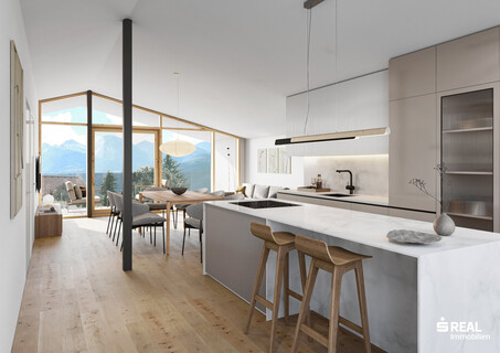 Exklusive Neubau-Balkonwohnung im Zentrum von Telfs zu vermieten. Top12