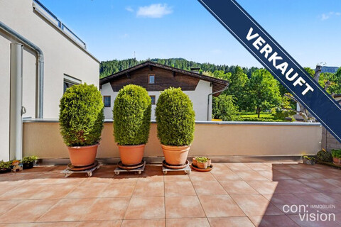 Sonnige 3-Zimmer-Wohnung mit großer Terrasse, 2 Balkonen & Doppelgarage in Volders, Tirol