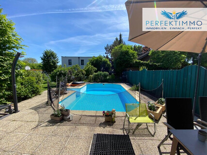 Charmantes Einfamilienhaus in Ruhelage mit Pool, Carport und mediterranem Flair in Gainfarn