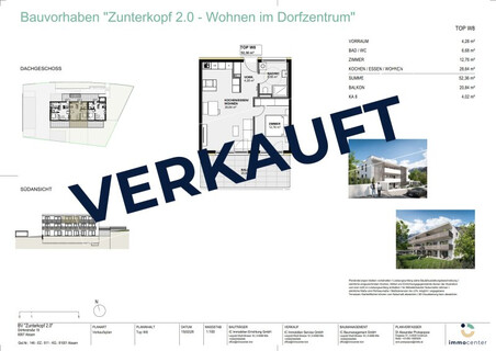 VERKAUFT! 2-Zimmer-Wohnung Top W8, "Zunterkopf 2.0", 6067 Absam