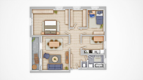 *geräumige 3 Zimmer Wohnung mit extra Küche, Balkon und Garage! Super schöne Aussicht inkludiert!