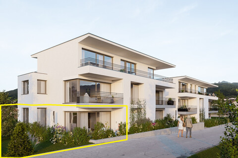 Erstbezug: 2-Zimmer-Gartenwohnung