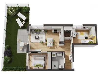 Hochwertige 3-Zimmer Neubau-Gartenwohnung (W04)