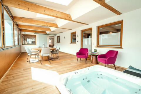 179 m² Wohnraum im Bungalowstil - ebenerdige Eigentumswohnung mit Wintergarten, Garage und in unmittelbarer SEENÄHE