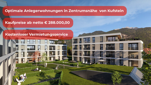 Attraktive 2-Zimmer-Anlegerwohnung in Zentrumsnähe von Kufstein