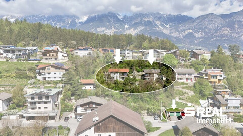 Zwei Häuser auf großem Grundstück in Ampass – sonnige Lage mit Blick und Potenzial
