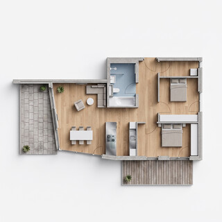 Dachgeschosswohnung mit Traumaussicht