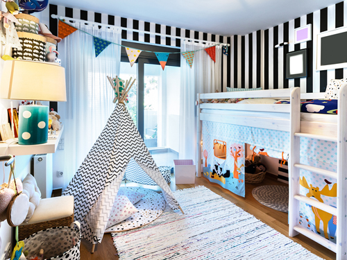 Meerjungfrauen und Prinzessinnen, Indianer und Piloten - der Stoff, aus dem die Träume sind, wird in so manchem Kinderzimmer zur wohnlichen Realität.