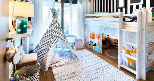 Das Kinderzimmer soll Rückzugsort und Spielparadies sein.